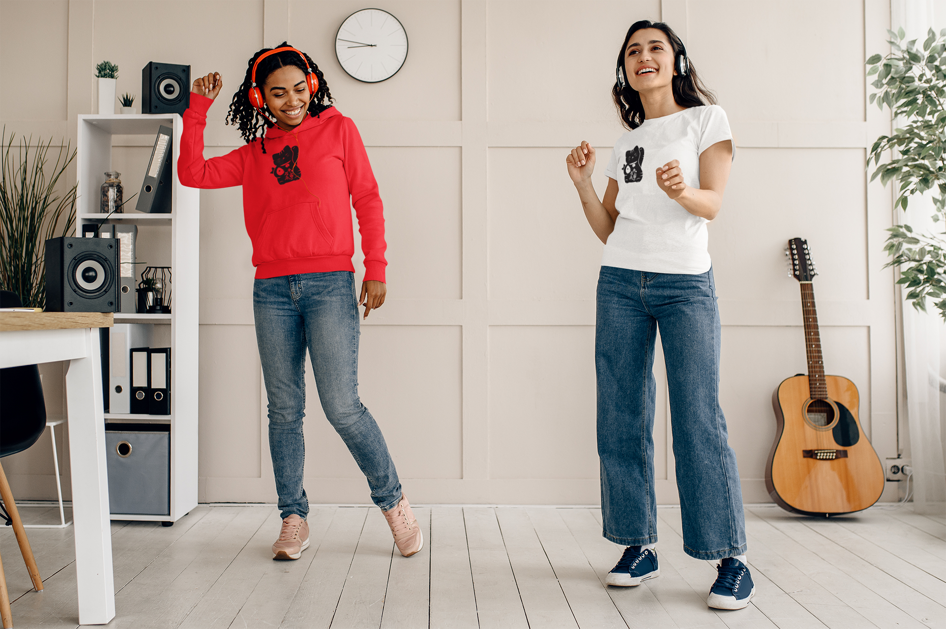 Camiseta Gato de la Suerte Maneki-neko - Diseño Japonés | WIDE STORE PRINT